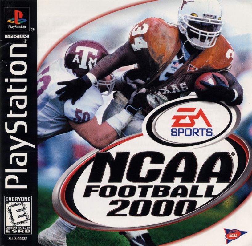 NCAA Football 2000 box art for Playstation